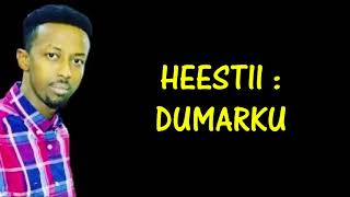 AWALE ADAN HEESTII  DUMARKU  LYRICS 2017 [upl. by Moseley]