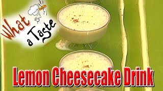 Lemon Cheesecake Drink Recipe  What A Taste  Vanitha TV [upl. by Anairol]