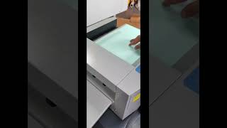 压痕机indenting machine book cover indentationbooktube printing postpress finishing [upl. by Etteniotnna]