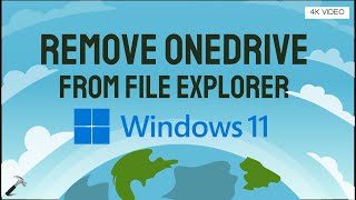 Remove OneDrive from File Explorer in Windows 11 [upl. by Otsirc304]