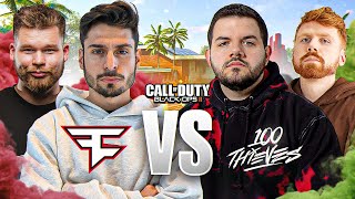 FAZE VS 100 THIEVES BO2 4V4 FOUNDING FATHERS LAN [upl. by Hartmunn]