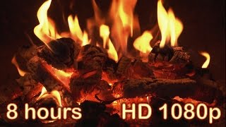 ✰ 8 HOURS ✰ Best Fireplace HD 1080p video ✰ NO ADS ✰ Relaxing fireplace sound ✰ Fireplace Burning ✰ [upl. by Attey]