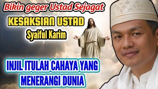 DIAM DIAM BELI ALKITAB KARENA TAKUT DIMARAHI AYAH NYA KESAKSIAN UST SYARIF KARIM injil kristen [upl. by Naira67]