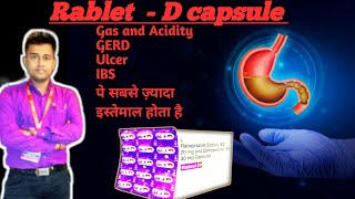 Rablet D Capsule use in Hindi Rabeprazole and Domperidone capsule use for Gas and Acidity [upl. by Ahsii923]