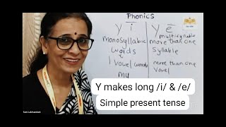 08th English Upcountry SLPhonicsLetter Yacts as a vowelYmakes longeampiSimple present tense [upl. by Tneicniv]