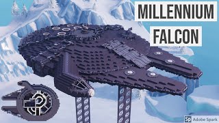 Millennium Falcon includes full interior built in Fortnite  Timelapse [upl. by Ware]