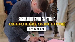 Signature emblématique  Les officiers sur titre de larmée de Terre 2023 [upl. by Drain994]