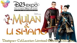 Coleu4ria Toy Chat Ep05 Disney Designer Collection Limited Edition Mulan Li Shang Doll Set Thoughts [upl. by Lerual]