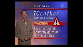 Meridian  Meridian Tonight  Ron Lobeck Final Weather Forecast  New Years Eve 1997 [upl. by Etnaled]