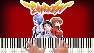 Neon Genesis Evangelion  A Cruel Angels Thesis  PIANO TUTORIAL [upl. by Ecnedurp]