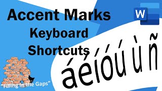 How to easily type accent marks over letters in MS Word  using the Keyboard [upl. by Bertie]