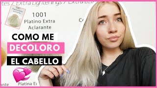 COMO DECOLORAR EL CABELLO EN CASA  Rubio ceniza [upl. by Magnusson]