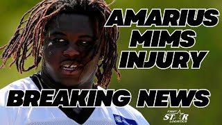 Breaking News Dave Lapham On Bengals Rookie Amarius Mims Injury [upl. by Asilem]