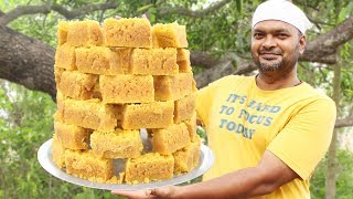 Indian Traditional Mysore pak Sweet Recipes  Very Quick Mysore Pak Recipe  Myna Street Food [upl. by Bobbette]