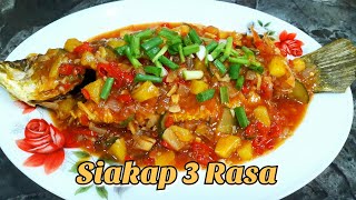 Ikan Siakap 3 Rasa  How to Cook Tasty Sea Bass 3 Flavour Sauce  RajieS Cooking Passion [upl. by Enahpets402]