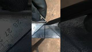 90 degree joint technique on angle iron for accuracy welding shorts [upl. by Corvese]