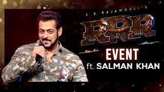 RRR Event  Salman Khan Speech  SS Rajamouli  NTR Ram Charan Alia Bhatt  25th March [upl. by Nylrehs]