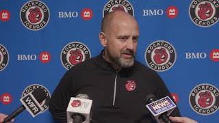 IceHogs Postgame 10224 Head Coach Anders Sorensen [upl. by Talanian]