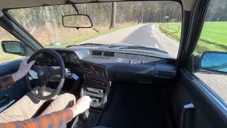 BMW E21 323i  Driving Video  5speed AC Saphirblau 111k kms  Oldenzaal Classics [upl. by Dagall]