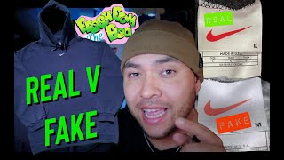 VINTAGE NIKE CENTER CHECK HOODIE REAL VS FAKE EASIEST [upl. by Zachery]