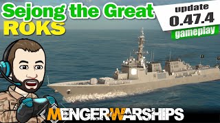 ROKS Sejong the Great  MODERN WARSHIPS Gameplay [upl. by Hairem]