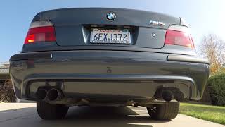 E39 M5 Dinan Exhaust [upl. by Ahseeyt]