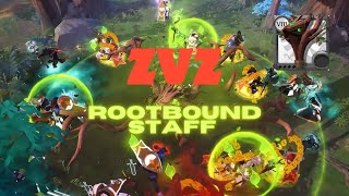 Albion Online I Rootbound Staff I ZvZ I KORAWA vs TUKTUK [upl. by Acysej]