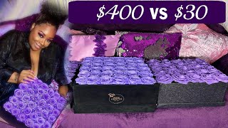 MAKE YOUR OWN 400 ROSE BOX FOR 30 DIY PRESERVED FLOWER BOXES [upl. by Eanaj]