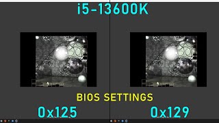 13600K 52Ghz Microcode 0x125 vs 0x129 Cinebench R15Bios Settings [upl. by Oinota]