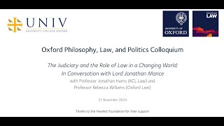 The Judiciary and the Role of Law in a Changing World [upl. by Ybhsa]