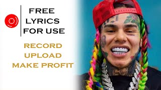 FREE LYRICS Rap Like Tekashi 6ix 9ine  FREE TO USE  BEST RAP LYRICS FOR FREE FREE UNUSED RAP [upl. by Waine]