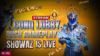 Conqueror lobby Rush gameplay SHOWAZ 8T9 YT is live  PUBG MOBILE [upl. by Ozne]