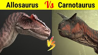 Allosaurus Vs Carnotaurus  Kaun Dinosaur Jitega ye Battle [upl. by Tolley]