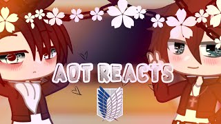 Aot reacts to Aot in 9 minutes😂👉💖👈MY AU A lil Ereri •M i l k i• [upl. by Godrich803]