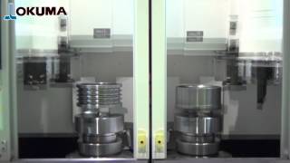 Vertical TwinSpindle CNC Lathe 2SPV40 【OKUMA CORPORATION JAPAN】 [upl. by Breskin879]