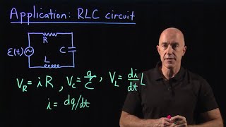 RLC Circuit Differential Equation  Lecture 25  Differential Equations for Engineers [upl. by Notsa]