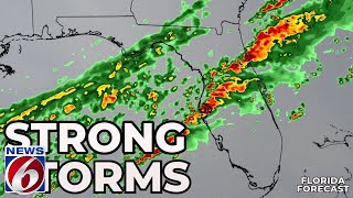 TIMELINE Severe Storms Likely In Florida 432024 [upl. by Yedok]