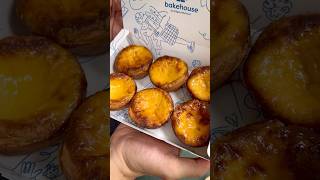 Flaky pastry crust with smooth egg custard Sourdough Egg Tart food foodie yum eat shortvideo [upl. by Nibla]