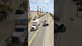 Realistic Highway Car Crashes 96  BeamNGdrive [upl. by Odelinda]