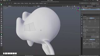 Using Poly Build Tool to Retopology in Blender 2 8 Tutorial [upl. by Eelra]