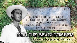 DON THE BEACHCOMBER Final Resting Place DONN BEACH Gravesite at Punchbowl Cemetery in Honolulu [upl. by Ilona]