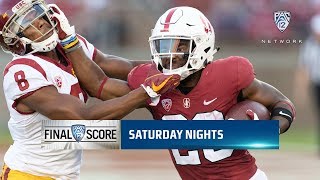 Highlights No 10 Stanford football sneaks past No 17 USC with big game from Bryce Love [upl. by Nylra]