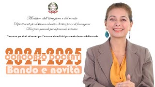 Uscito il bando del Concorso docenti 202425 novità e consigli [upl. by Cyndia100]