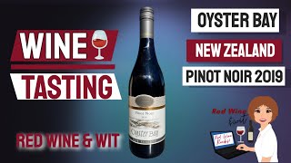 Wine Tasting  Oyster Bay Pinot Noir 2019 [upl. by Aihsila]