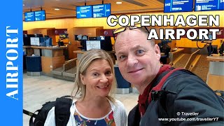 COPENHAGEN AIRPORT Departure Process  Checkin Departure and an Airport Tour [upl. by Ahsiam]