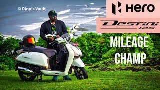 Hero Destini 125 XTEC Walkaround Review  MILEAGE CHAMP 59 KMPL [upl. by Atnoid]