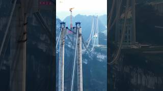 WORLDS FIRST LONGEST BRIDGE 2025 under CONSTRUCTION  Huajiang Gorge BRIDGEbridge infrastructure [upl. by Animrelliug758]