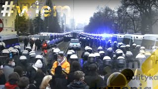 Strajk Kobiet trwa Kordon policji pod domem Kaczyńskiego  13122020 [upl. by Egreog]