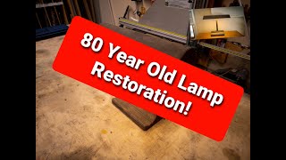 1940s Mitchell Bankers Desk Lamp Restoration [upl. by Inaliel]