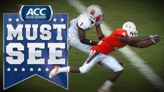 Miamis Stephen Morris GameWinning TD Pass to Phillip Dorsett vs NC State  ACC Must See Moment [upl. by Illehs418]